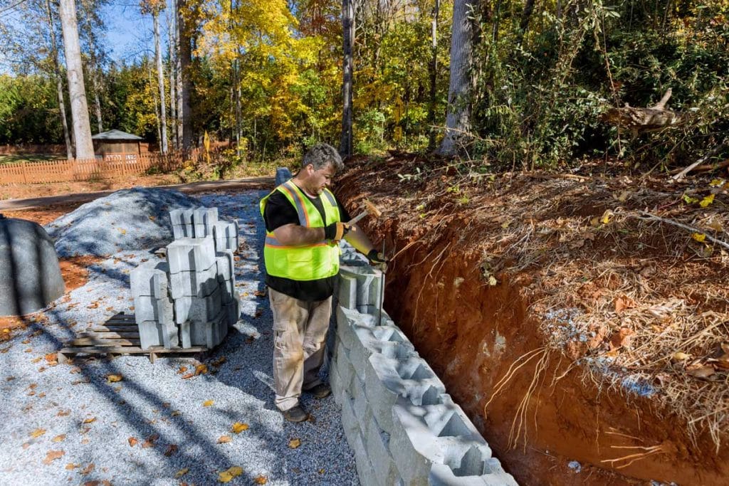 how to build a sleeper retaining wall